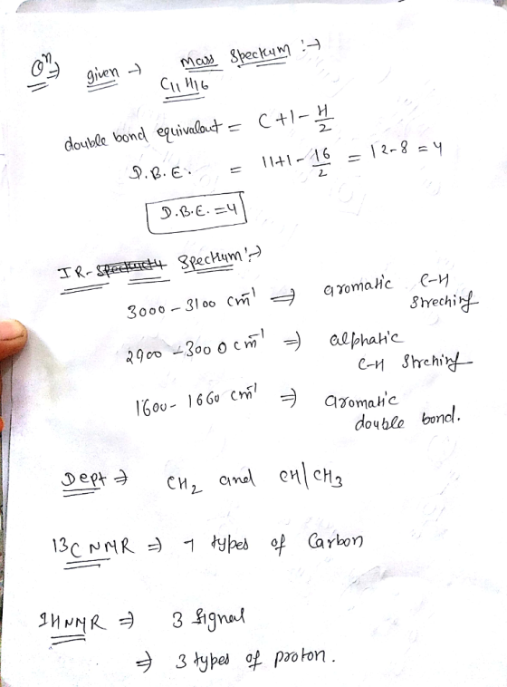 C+,-H. delde bond eguivaad- 2- Shechi double bonol. 3 łype of proton