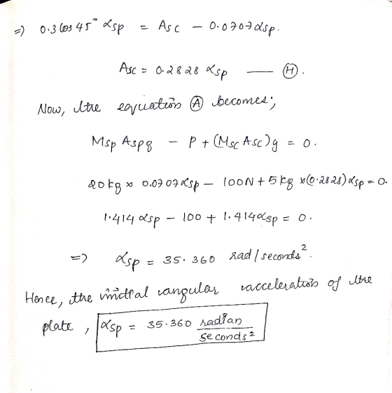 =) 0.300545° asp Asc - 0.0707 dsp. Asc = 0.2828 asp Now, the equation h becomes, Msp Aspg - p + (Msc Ascg = 0 Qo68 x 0.09 09s