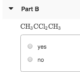 Part B CH3CCI,CH: