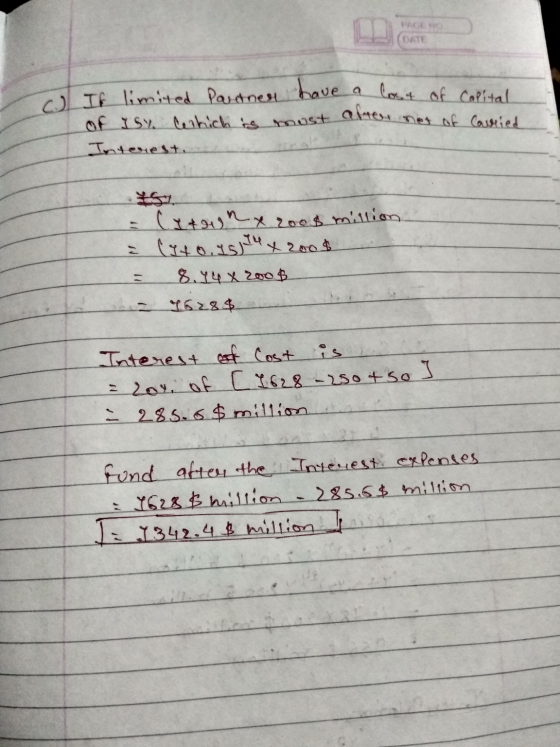 PAGE NO DATE lost of Capital o It limited Partner have a of isy which is most after not of carried Interest. = (xunx. 2008 mi