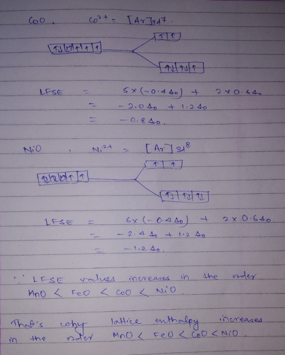 Coo Coat - [Ar]3d7. न all tulad LFSE = s(-0.4 tot 280.650 - 2.0 to 4 1.2 to - 0.8 to Nio . Ni2+ = [Ar]3d8. Youri 6X (-0.4 to)