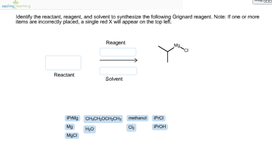 Identify the reactant, reagent, and solvent to syn