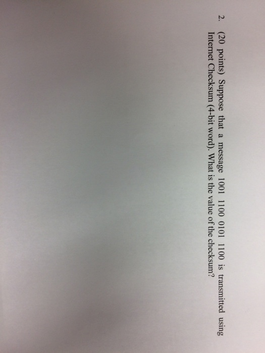 Suppose that a message 1001 1100 0101 1100 is tran