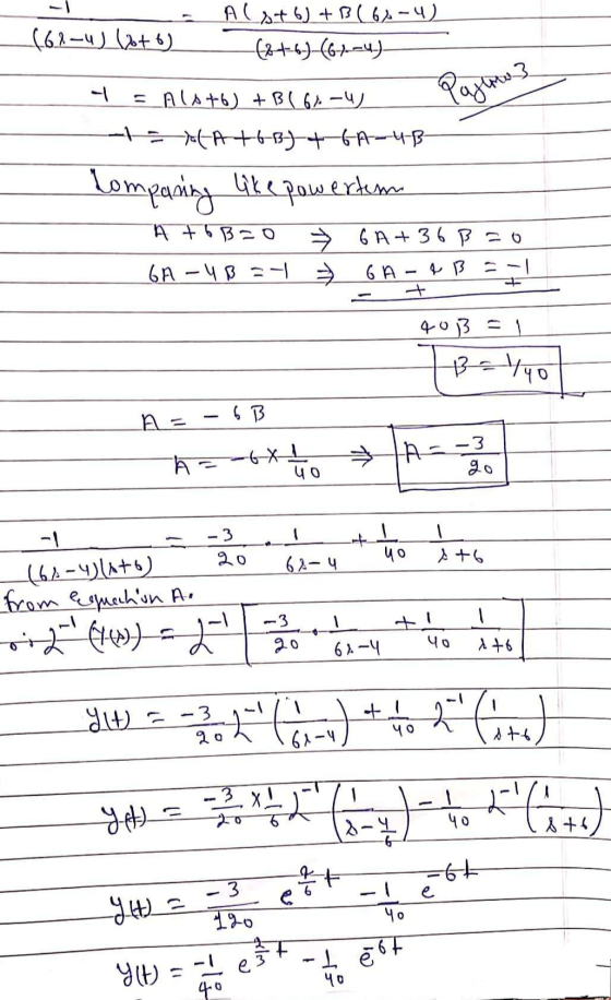 - __(62 —4) (+6) А (А+ 6) + 3 ( 6. – 4) (2-6)-(4---4) — - —— = A(A +6 ) + B ( 6. —Ч) - — — +6-39-+-6 ---B- Composing like pow