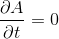 \frac{\partial A}{\partial t}=0