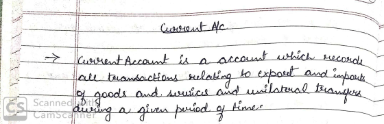 karies Current Alle CELL Current Account is a account which records hall transactions relating to export and import of goods