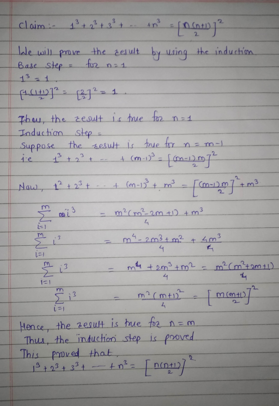 3 claim - Ano [0 (tu ja + 2 We will prove the result by using the induction Base step for [LCH] = [2]² Thus, the result is tr