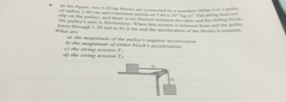 In the figure, two 6.20 kg blocks are connected by