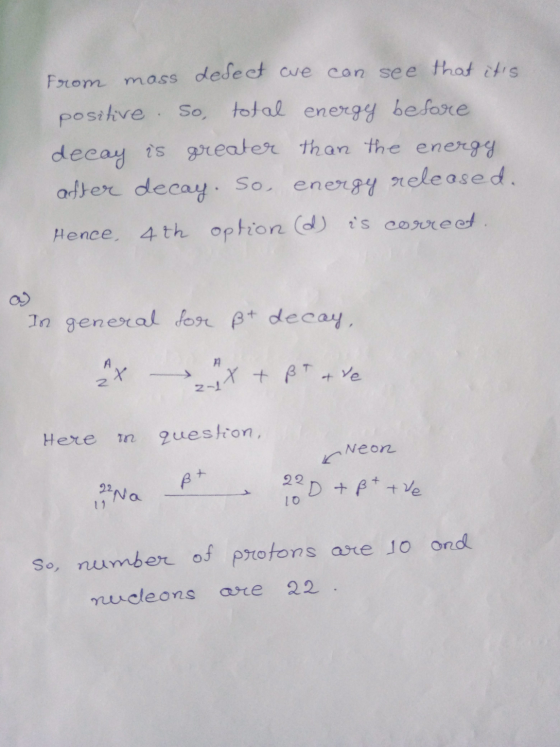 From mass defect we can see that its positive. So total energy before decay is greater than the energy after decay. So, ener