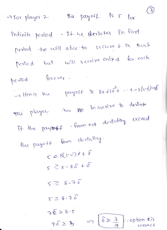 For pauyer 2- tit ay o period ·he will able.to secure fm tu사 reno d but wil(><cet ve only-dkxcoch penod ttu pku ce. .hey no İnontive to devete not devfati cesrect