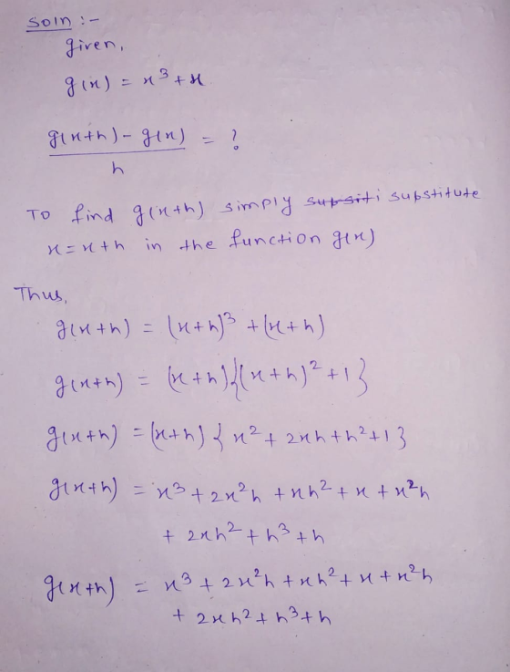 soin :- given, gin) = n3th ginth)- gin) = ? h To find ginth) simply supositi substitute n=nth in the function gen) Thus, glut