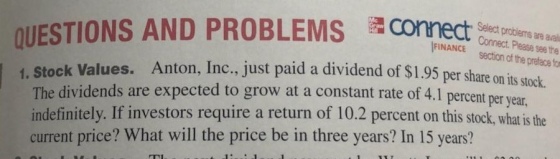QUESTIONS AND PROBLEMS connect Select problems Select problems are al Connect. Please see the section of the prebace to LANCE