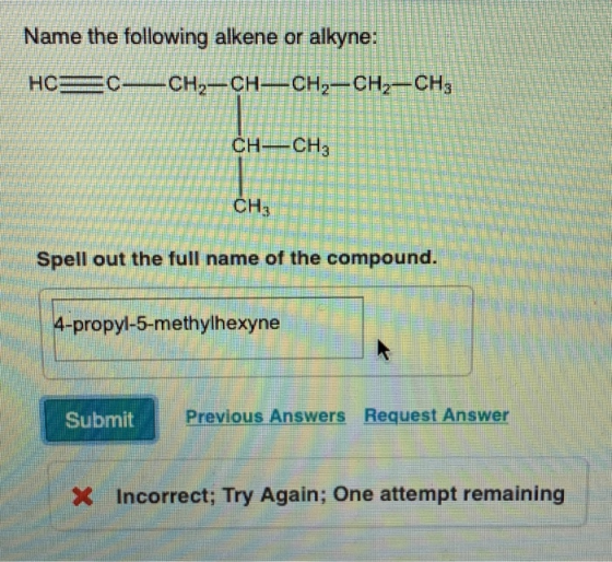 Name the following alkene or alkyne: HC= C—CH2-CH-CH2-CH2-CH3 CH-CH; MASTER SEE ENDELEA T NESE EEEEE THE CHEESEEN CH, ERESA S