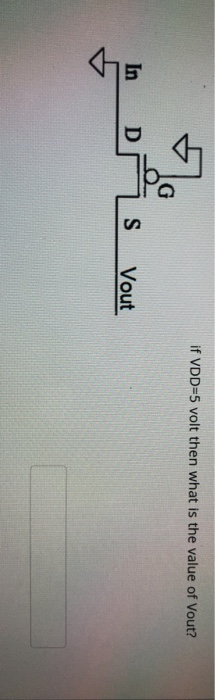 if VDD=5 volt then what is the value of Vout? In D A S Vout