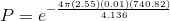 4 Pre- 2.55 (0.01 (740.82 4.136