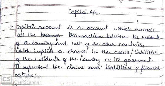 capital. Ale Neuest capital account is a account which records - fall the brand transaction between the residents - of a coun