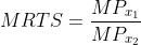 MRTS = MPI,