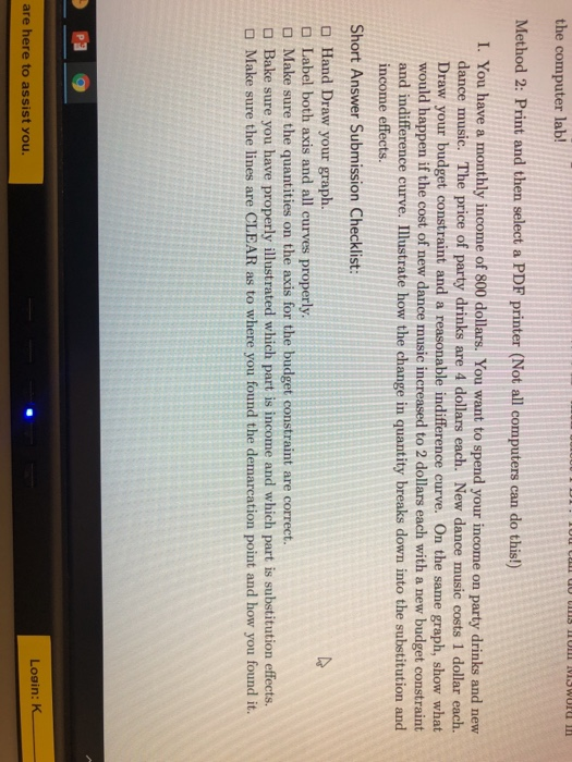 II DIOMCTAT UIOU SUm on URO no the computer lab! Method 2: Print and then select a PDF printer (Not all computers can do this