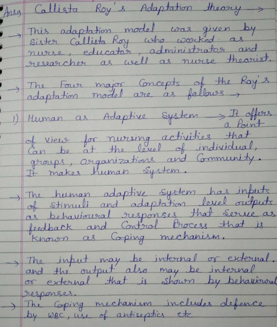 Ca llista Roy,A-. Adaptation-wheatA This ada ptashion modal waz i Sisn Callista Ray usho ke by oeduucatanadministrafor and muaing achiuihias that ialua aund Commu stem 门,l/ mak The human adap Sstem ha int Cantsial Process thot i may he internal as exdernal adback and ck The CA