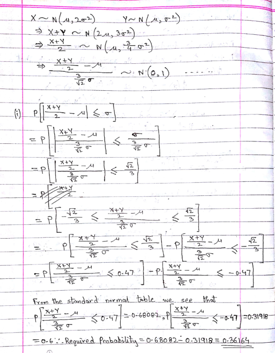 2 2. X+Y N2. 2. 2. From the standardnrmal table we see thot ㄚㄨㄚ o-6Required Prbabili