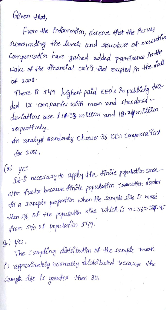 Pom the fnomastion sunounding the level and sehuse of e Compentatton have gained aded ominence in Jake of the ancahad exupted fn e of 2.00%. ded r companies t mean and sandasd vepectv for 20bb a) yer niccsray from s%of populatan 549. ) yes The sampling dirt buetln o the sample mon