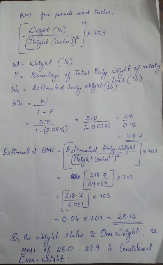 BMI for poruncde and nches, 703 Aeiglht Cincha w- Neght Cs) P.Parcentoge of Bady Wight of misalgy To lal Limes Ctb) Fatimabd