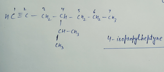 , , 3 ч 5 6 7 ИС – С – СИ, – СИ — СИ, - СИ, - си, си – ch 4- isopropylheptyne СИ,