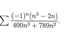 T(-1)(n? – 2n) 400n3 + 78972 2
