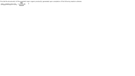 Provide the structure(s) of the expected major organic product(s) generated upon completion of the following reaction scheme: