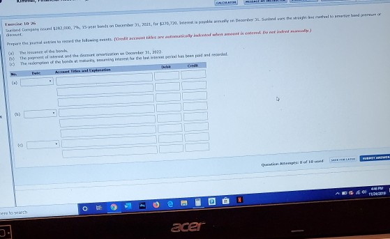 CALCULATOR HASI L t eam on December 3.5in wes the ) i nder Donatift Exercise 10-25 Sud Company and 52/000,7% 15h bonds on Dec