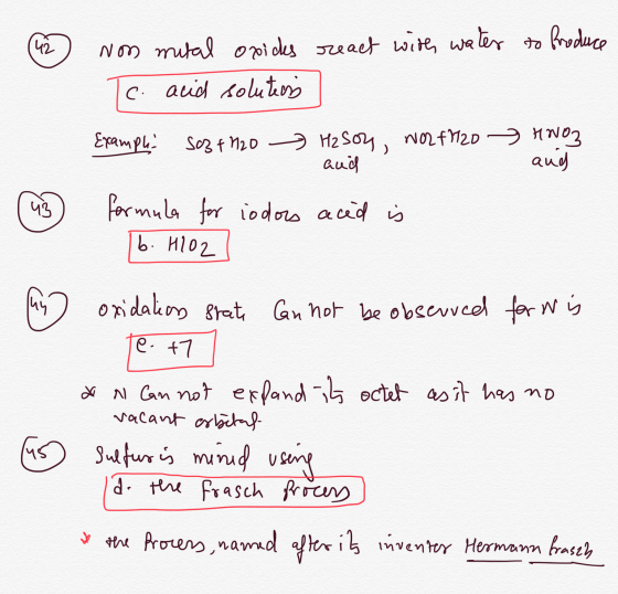Non mital oxides react with water to produce Tc acid solutions Example sazth20 Hz son, no2f720 and HNO3 and u acid is formula