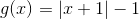 g(x)=|x+1|-1