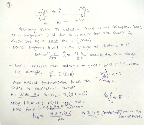 TC cohith see o a Reiat a) geh c Geld on he tniannte at dlislonce rt is. flence ma 几 den the ,lede tie, magnetic field ex est