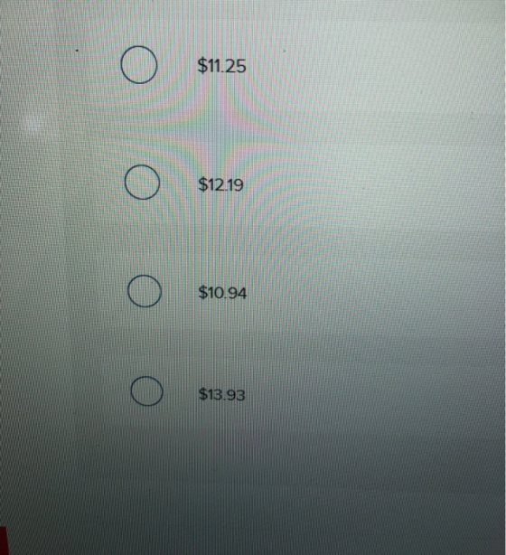 Ο $11.25 Ο $12.19 Ο $10.94 Ο $13.93