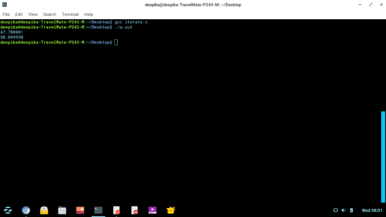 deepika@deepika-TravelMate-P243-M: -/Desktop File Edit View Search Terminal Help deepika@deepika-TravelMate-P243-M:-/Desktops
