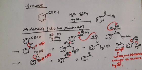 COCH Answer: the insoy Moson Mechaniscy [Arrow pushing] hy someone z e net Msa weak nucleophile enough to nertove