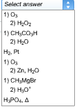 Image for Identify the reagents for all three steps. Draw the structures of organic compounds A and B. Omit byproducts.