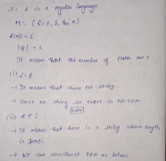 age U 12, & is a regular language M: ( 24, 8, 10, 1) 11M) = 2 1Q1 22 It means that the number states are 2 of the lil 22 It m