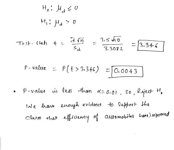 Hо: Hat o PrH 3.5D To st- ctah 13.346 3.308 2 P-value P[t 3.346 O.0043 P-value s len -than 0.01 So, Raject Ne have enoyh evid