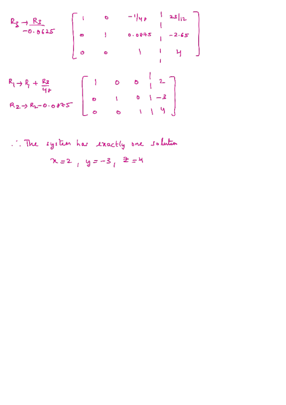 2312 - R3 R3Too luo -14 -0.0625 0.0145 -2.65 - Lo 0 - R15 R + one sio 0127 R2=R2-0.0075 lo o il 9 ] - ... The solution system