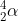 ^{4}_{2}\alpha