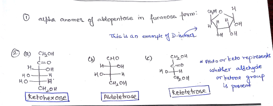 - | C, o o HTHY. ample of D- 0 alpha anomer of abdlopentose in furanosea festa. Ka This is an example of D-isomer OH OH @ @ C