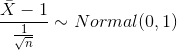 X- 1 Normal(0,1) 7t