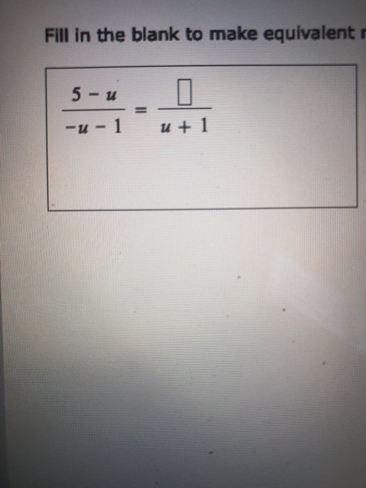 Fill in the blank to make equivalent r L4