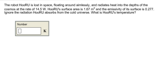 The robot HooRU is lost in space, floating around