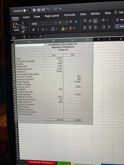 AutoSave OFF A RESU: Review Data View Tell Formulas Home Insert Page Layout Draw = Wra х • A Arial V 11 Mer a. Av Paste BIU A