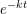 \small e^{-kt}