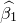 \small \widehat{\beta _1}
