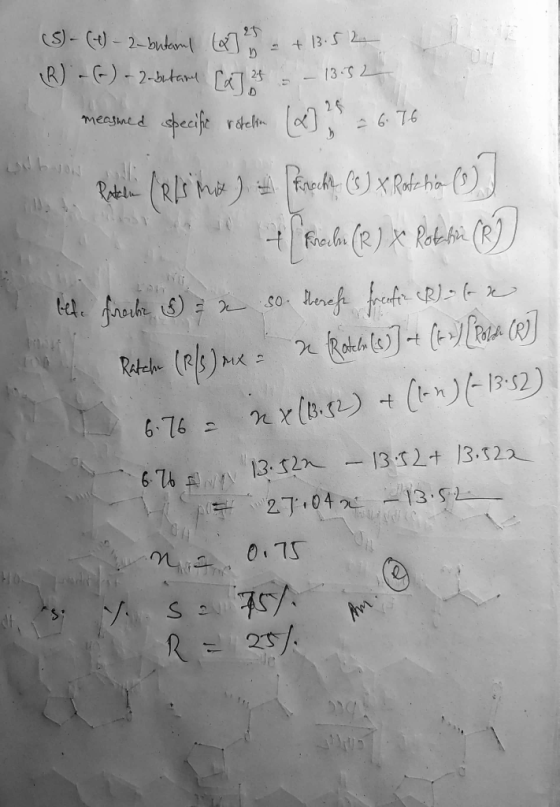 (5) - (1) - 2-butan (x] 25 - + 13.52 R (-)-2-butan Sa 25 – – 13:52 merymed specife vitelon (] 26.76 Rate (els no finoche (3]