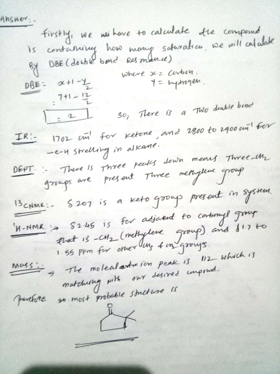 Angwe. first we usi have to calculate tte Compowd safuraha we will al ak where ezCabn 7t1 12 so, Tlere a Two dible band 170